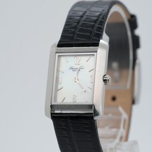 Kenneth Cole KC2567 Tank - 22mm MoP Dial - New Battery - Black Croco Leather